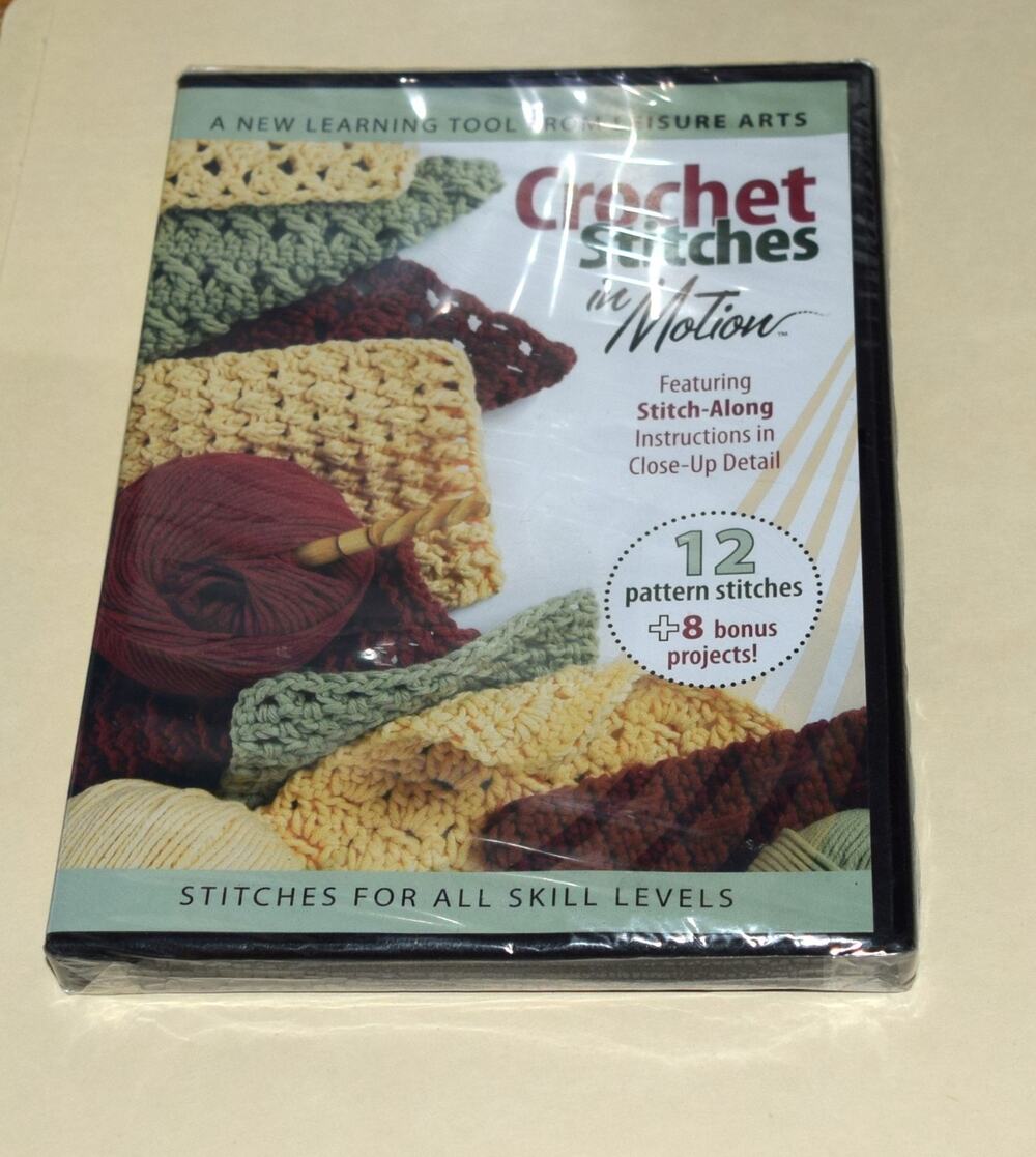 Crochet Stitches in Motion (DVD, 2007) New Sealed